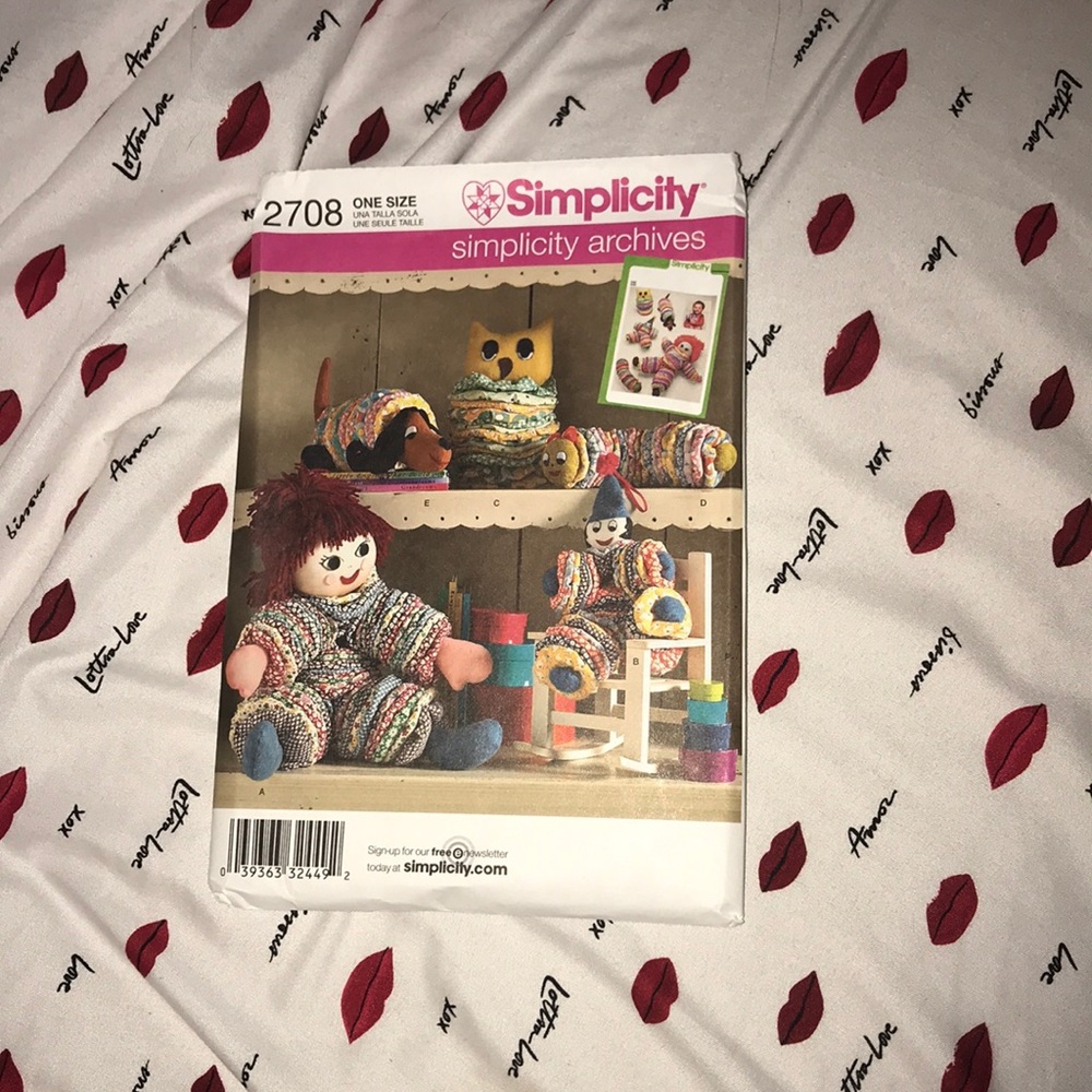 Simplicity patterns one size 2708 Vintage pattern 💕